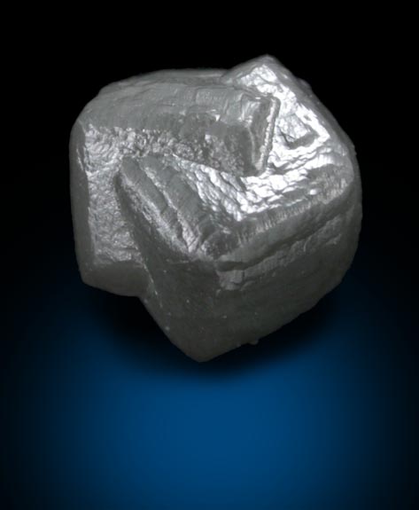 Diamond (2.35 carat intergrown gray cubic crystals) from Mbuji-Mayi (Miba), 300 km east of Tshikapa, Democratic Republic of the Congo