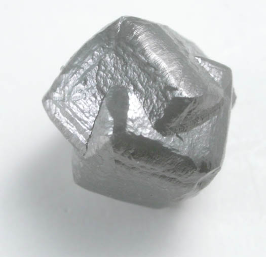 Diamond (2.35 carat intergrown gray cubic crystals) from Mbuji-Mayi (Miba), 300 km east of Tshikapa, Democratic Republic of the Congo