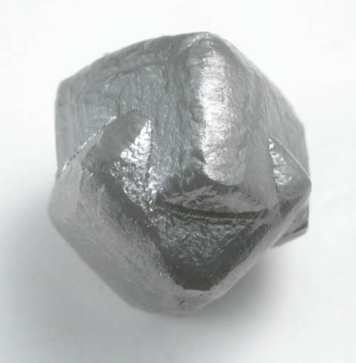 Diamond (2.35 carat intergrown gray cubic crystals) from Mbuji-Mayi (Miba), 300 km east of Tshikapa, Democratic Republic of the Congo