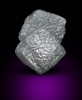 Diamond (1.89 carat interconnected gray cubic crystals) from Mbuji-Mayi (Miba), 300 km east of Tshikapa, Democratic Republic of the Congo