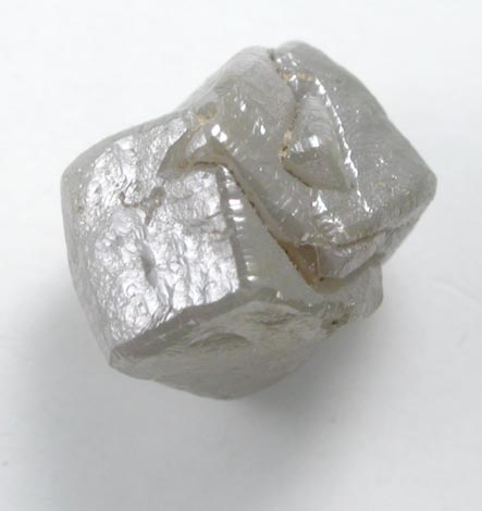 Diamond (1.61 carat intergrown gray cubic crystals) from Mbuji-Mayi (Miba), 300 km east of Tshikapa, Democratic Republic of the Congo