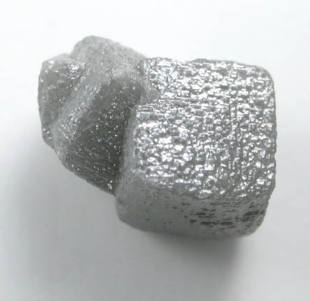 Diamond (2.03 carat interconnected gray cubic crystals) from Mbuji-Mayi (Miba), 300 km east of Tshikapa, Democratic Republic of the Congo