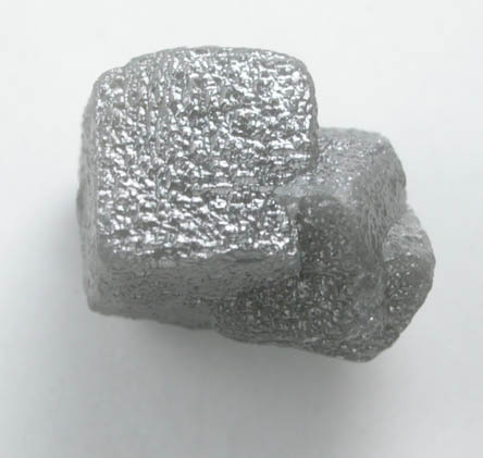 Diamond (2.03 carat interconnected gray cubic crystals) from Mbuji-Mayi (Miba), 300 km east of Tshikapa, Democratic Republic of the Congo