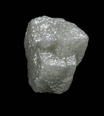 Diamond (2.23 carat interconnected gray cubic crystals) from Mbuji-Mayi (Miba), 300 km east of Tshikapa, Democratic Republic of the Congo