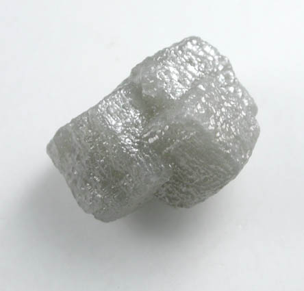 Diamond (2.23 carat interconnected gray cubic crystals) from Mbuji-Mayi (Miba), 300 km east of Tshikapa, Democratic Republic of the Congo