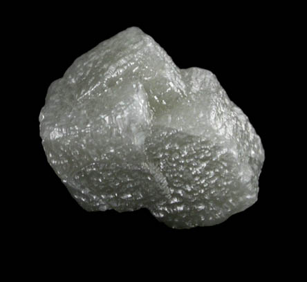 Diamond (2.23 carat interconnected gray cubic crystals) from Mbuji-Mayi (Miba), 300 km east of Tshikapa, Democratic Republic of the Congo