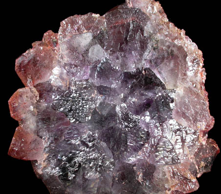 Quartz var. Amethyst Quartz with Hematite inclusions from Blue Point Mine, Pearl Station, Thunder Bay District, Ontario, Canada