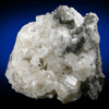 Pyrite (filiform crystals) on Calcite from railroad cut near Thomaston Dam, Litchfield County, Connecticut