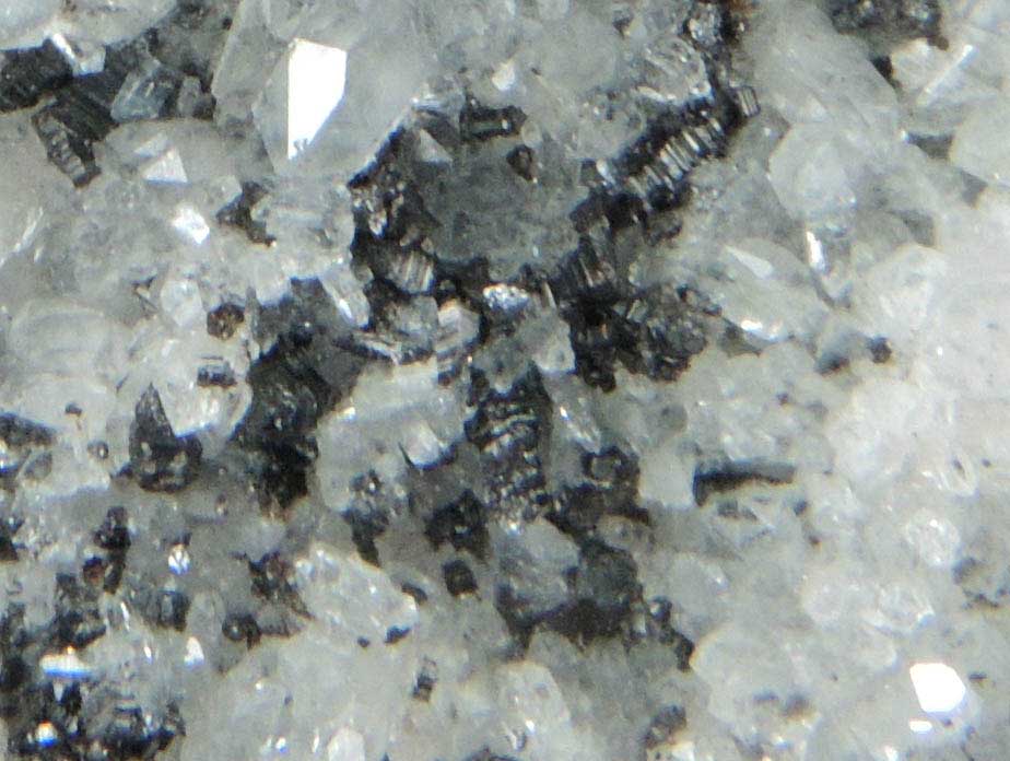 Wurtzite (sphalerite pseudomorphs after wurtzite?) and Galena on Quartz from railroad cut near Thomaston Dam, Litchfield County, Connecticut