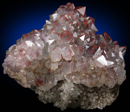 Quartz var. Smoky-Amethyst Quartz with Hematite inclusions from Blue Point Mine, Pearl Station, Thunder Bay District, Ontario, Canada