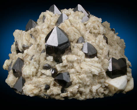 Albite and Smoky Quartz from Moat Mountain, west of North Conway, Carroll County, New Hampshire