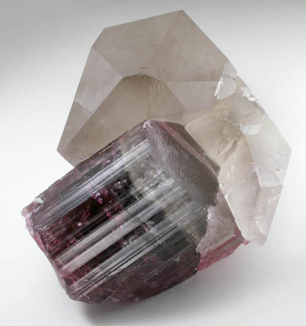 Elbaite Tourmaline and Quartz from Himalaya Mine, Mesa Grande District, San Diego County, California