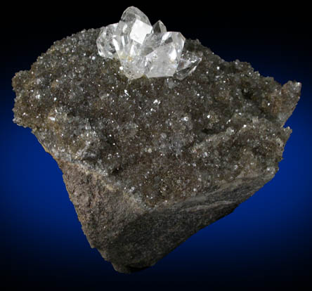 Quartz var. Herkimer Diamonds on dolostone from Middleville, Herkimer County, New York