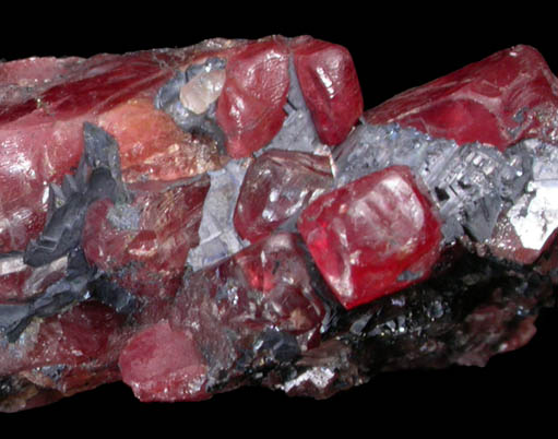 Rhodonite and Galena from Broken Hill Mine, Level 29, New South Wales, Australia