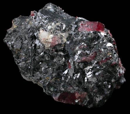 Rhodonite and Galena from Broken Hill Mine, Level 29, New South Wales, Australia