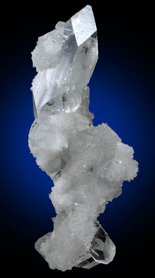 Apophyllite on Quartz from Jalgaon, Maharashtra, India