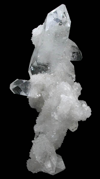 Apophyllite on Quartz from Jalgaon, Maharashtra, India