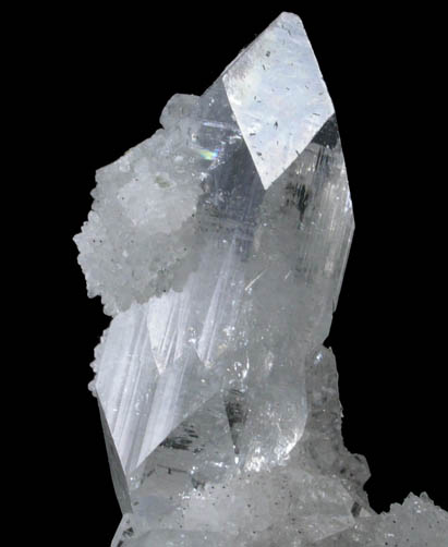 Apophyllite on Quartz from Jalgaon, Maharashtra, India