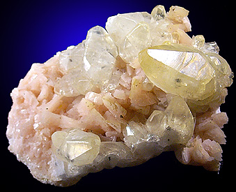 Calcite on Dolomite from Black Rock, Arkansas