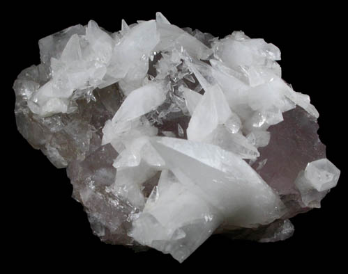 Calcite on Fluorite from Naica District, Saucillo, Chihuahua, Mexico