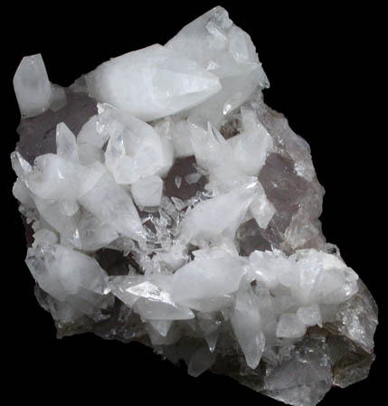 Calcite on Fluorite from Naica District, Saucillo, Chihuahua, Mexico