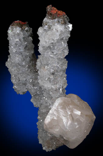 Calcite over Limonite Stalactites from Mina el Potos, Level 16, Santa Eulalia District, Aquiles Serdn, Chihuahua, Mexico