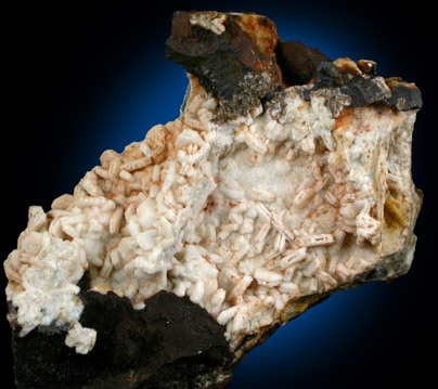 Quartz pseudomorphs after Barite(?) from Penhale Mine, Perranzabuloe, Cornwall, England