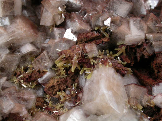 Calcite with Mimetite from Mina el Potos, Santa Eulalia District, Aquiles Serdn, Chihuahua, Mexico