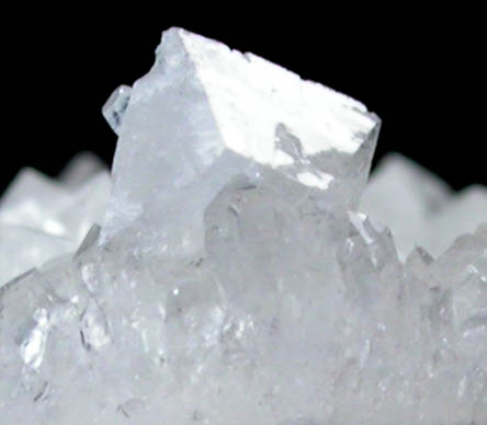 Goosecreekite on Quartz from Nashik District, Maharashtra, India