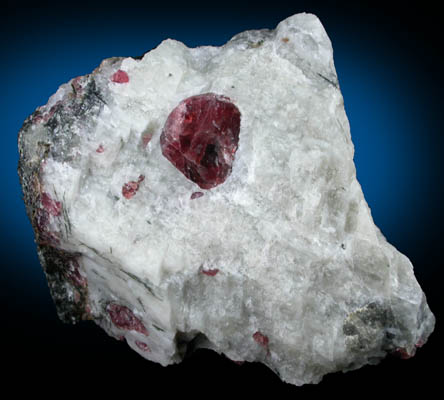 Eudialyte in Calcite with Aegirine from Khibiny Massif, Kola Peninsula, Murmanskaja Oblast', Northern Region, Russia