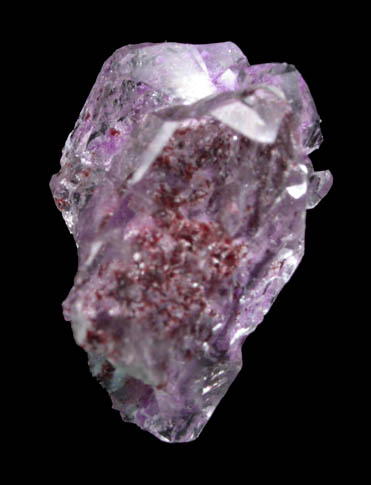 Sugilite on Quartz with Ruizite inclusions from Wessels Mine, Kalahari Manganese Field, Northern Cape Province, South Africa