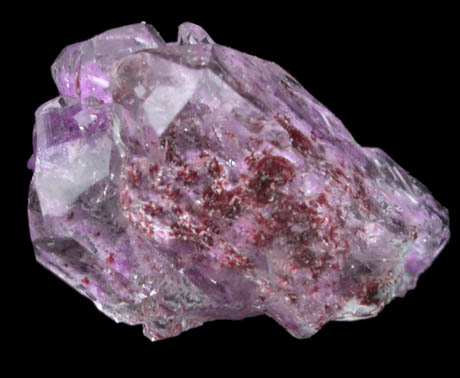 Sugilite on Quartz with Ruizite inclusions from Wessels Mine, Kalahari Manganese Field, Northern Cape Province, South Africa