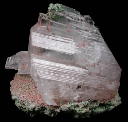 Calcite with Duftite from Tsumeb Mine, Otavi-Bergland District, Oshikoto, Namibia (Type Locality for Duftite)