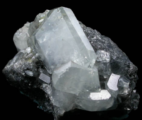 Anglesite on Galena from Tsumeb Mine, Otavi-Bergland District, Oshikoto, Namibia