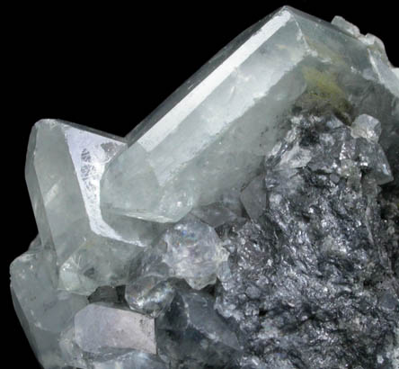 Anglesite on Galena from Tsumeb Mine, Otavi-Bergland District, Oshikoto, Namibia