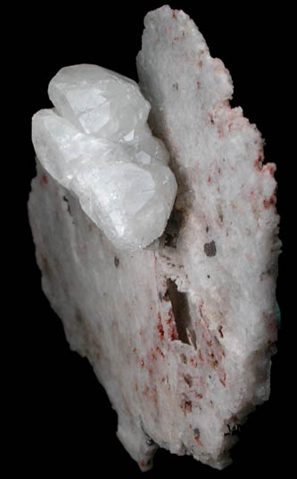 Cerussite on Quartz from Tsumeb Mine, Otavi-Bergland District, Oshikoto, Namibia