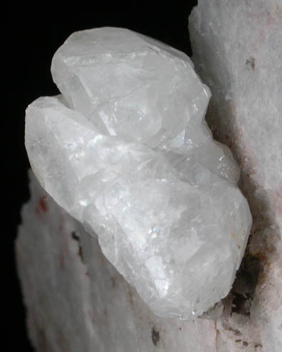 Cerussite on Quartz from Tsumeb Mine, Otavi-Bergland District, Oshikoto, Namibia