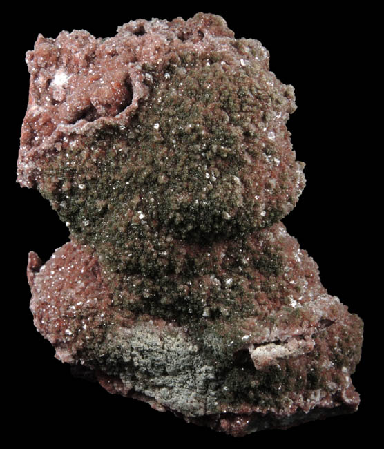 Smithsonite with Hematite inclusions and Mottramite from Tsumeb Mine, Otavi-Bergland District, Oshikoto, Namibia
