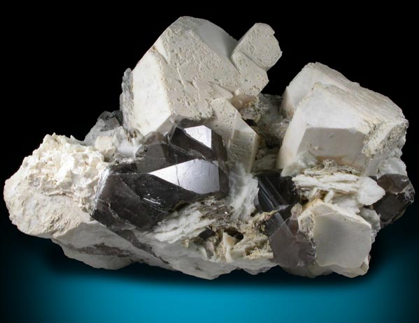 Microcline, Smoky Quartz, Albite, Muscovite from Moat Mountain, west of North Conway, Carroll County, New Hampshire