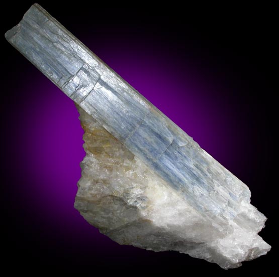 Kyanite in Quartz from Cook Road locality, Windham, Cumberland County, Maine