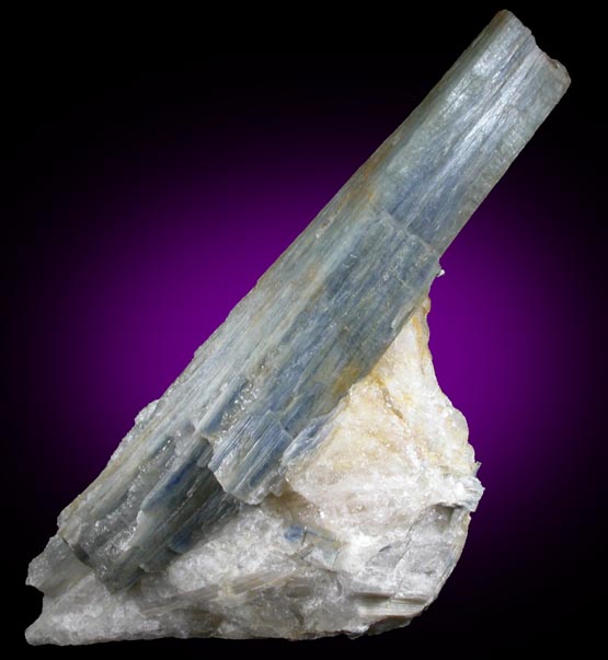 Kyanite in Quartz from Cook Road locality, Windham, Cumberland County, Maine