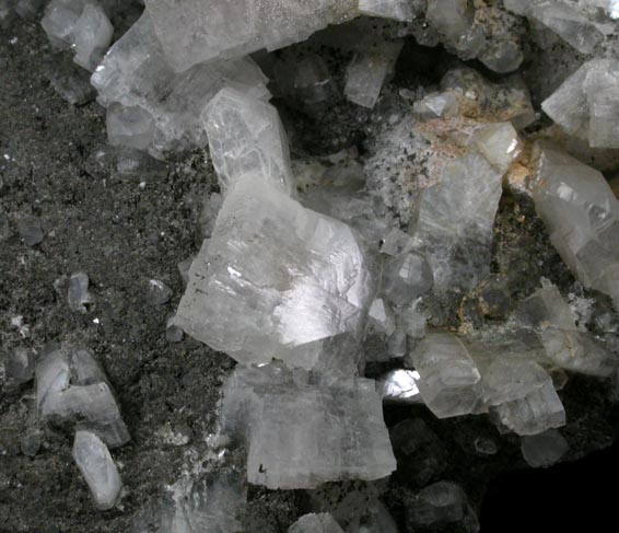 Heulandite on Quartz from Upper New Street Quarry, Paterson, Passaic County, New Jersey