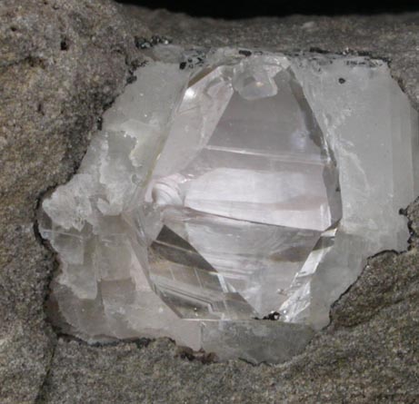 Quartz var. Herkimer Diamond in dolostone from Middleville, Herkimer County, New York