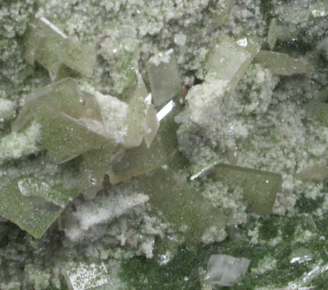 Wulfenite and Mottramite on Dolomite mold from Tsumeb Mine, Otavi-Bergland District, Oshikoto, Namibia