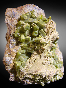 Pyromorphite from Coeur d'Alene District, Burke, Idaho