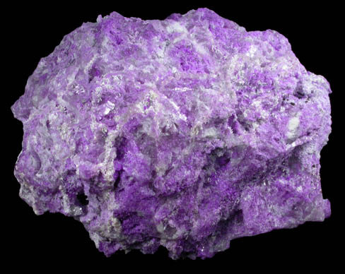 Sugilite with Pectolite on Quartz from Wessels Mine, Kalahari Manganese Field, Northern Cape Province, South Africa