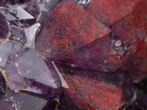 Quartz var. Amethyst Quartz with Hematite inclusions from Thunder Bay District, Ontario, Canada