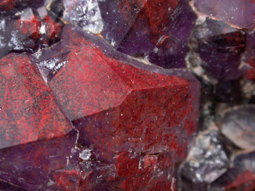 Quartz var. Amethyst Quartz with Hematite inclusions from Thunder Bay District, Ontario, Canada