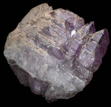 Quartz var. Amethyst Quartz from Little Gem Mine, Upper Rader Creek, Jefferson County, Montana