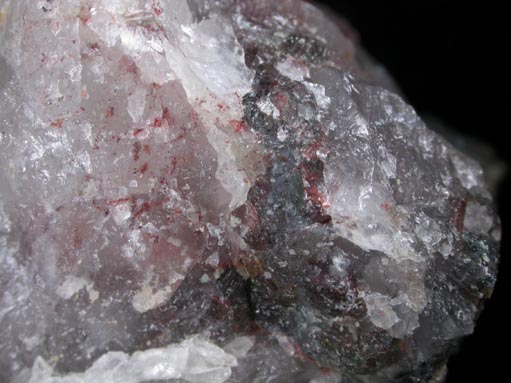 Kornerupine with Halloysite in Quartz from Bamble, Telemark, Norway